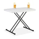 relaxdays Gartentisch Campingtisch klappbar Weiß/Schwarz Bild 2