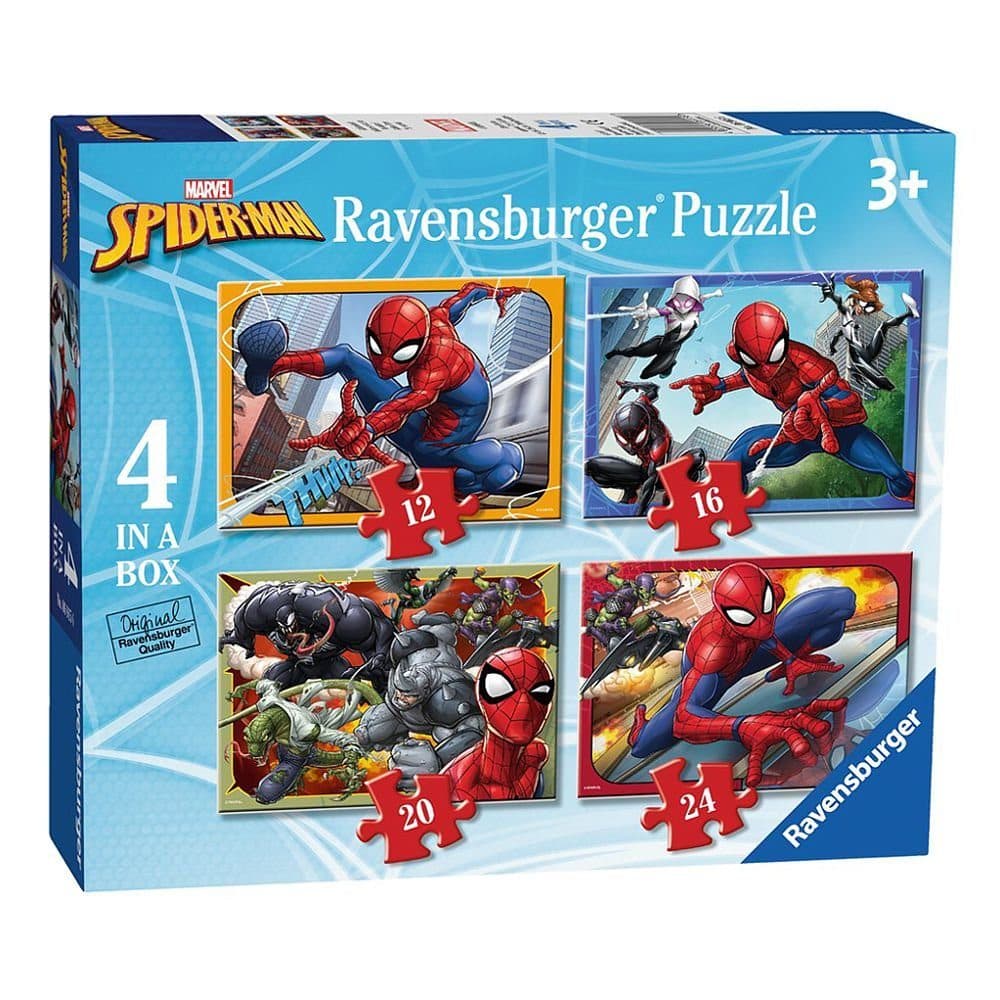 Spiderman Puzzle 4 in 1 Ravensburger Kinder Puzzle 24 Teile - Bild 2