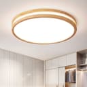 style home LED Deckenleuchte dimmbar Metall Holz Acryl Bild 2
