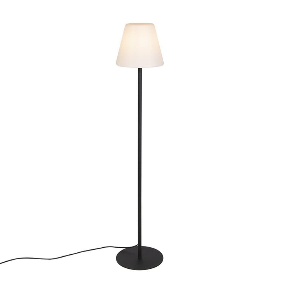 Qazqa Außen-Stehlampe Virginia fl Schwarz Modern E27 - Bild 2
