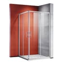 SONNI Eckdusche Duschkabinen Eckeinstieg Doppel Schiebetüren Dusche 70x70 cm Bild 2