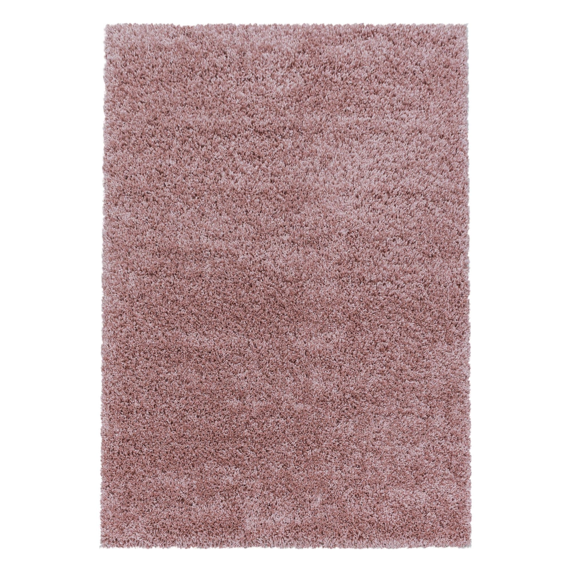 Teppium Teppich Unicolor Einfarbig Rosa Modern Flauschig Weiche - Bild 2