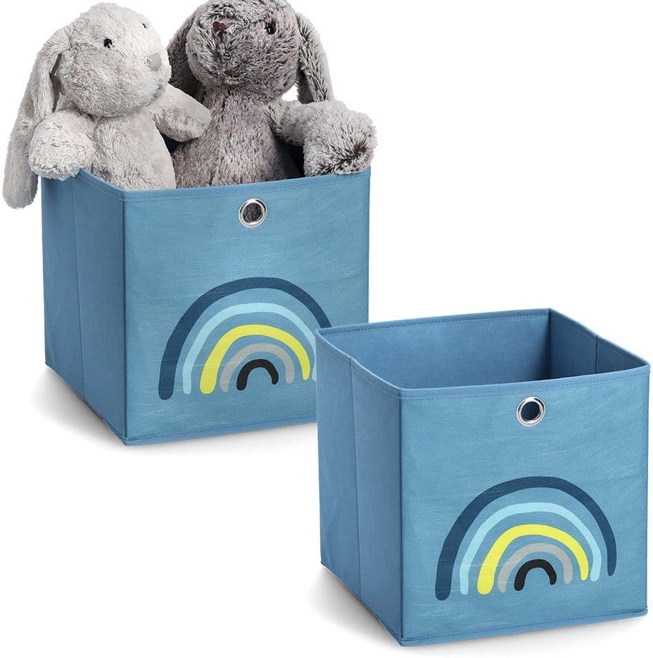 Zeller Present Blue Rainbow Aufbewahrungsboxen Blau