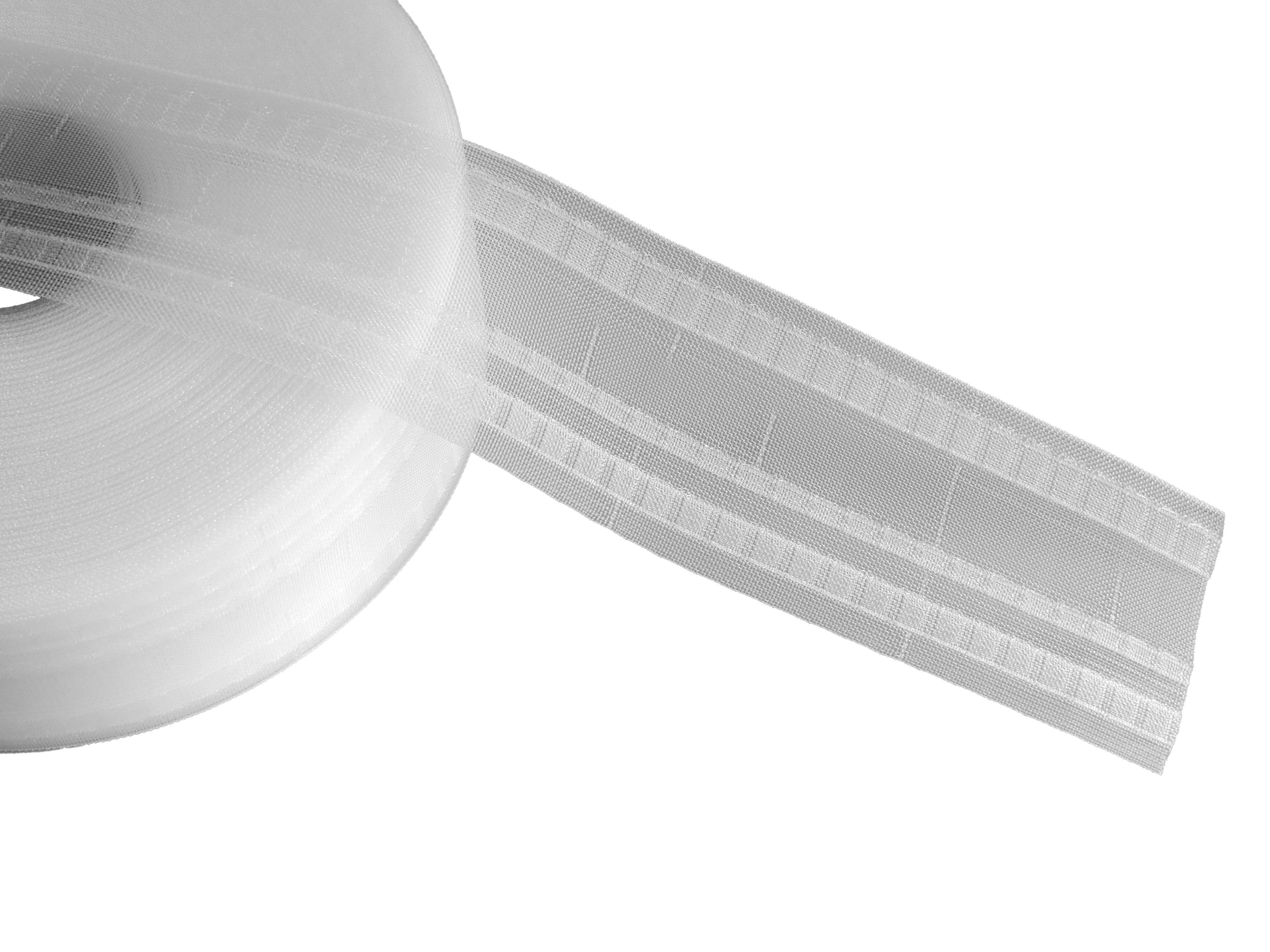 dekondo Faltenband Gardinenband Weiß Transparent zum Aufnähen - Bild 2