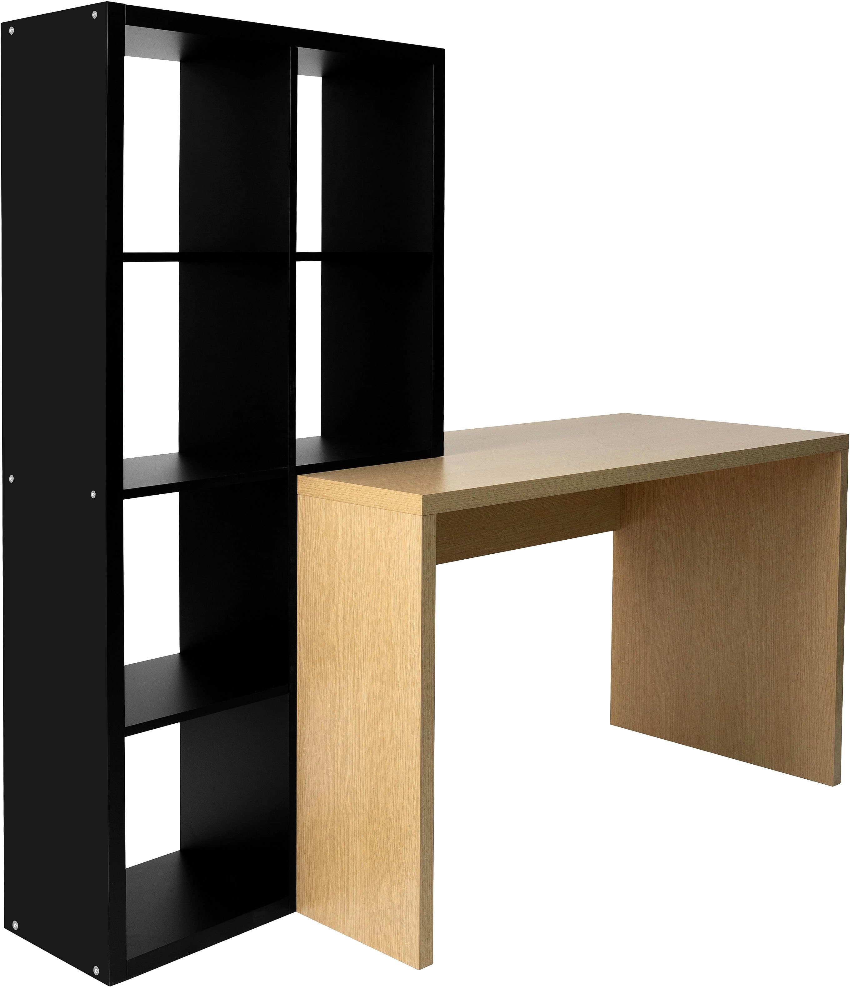 Regal-Schreibtisch Triest Computertisch mit Raumtrenner 156 cm - Bild 2