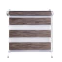 Clever-Kauf-24 Doppelrollo Klemmfix 3 in 1 Wood braun ohne Bohren Bild 2