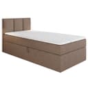 A&J MöbelLand Boxspringbett Einzelbett NASI mit Bettkasten & Topper Bild 2
