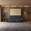 SMARTBett Schrankbett M1 180x200 mit Sofa Anthrazit Bild 2