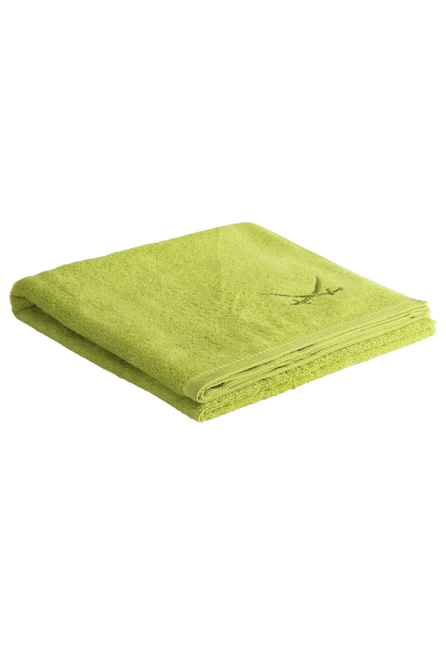 Duschtuch SANSIBAR Grün 100% Baumwolle mit Stickerei - Bild 2