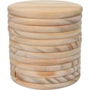 GarveeMore Küchenorganizer-Set 10pcs Unfinished Holz Untersetzer DIY Runde Blank Bild 2
