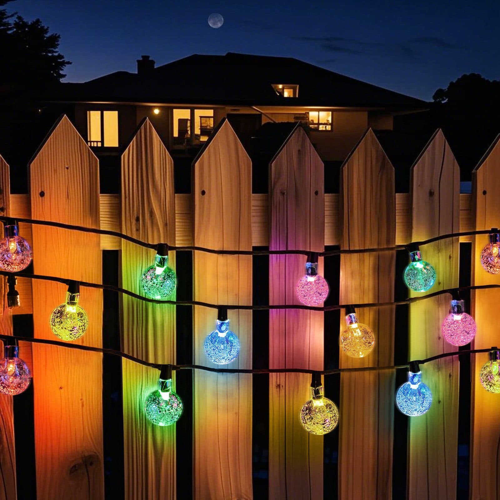 Salcar LED Solarleuchte 5M 10LED Lichterkette Bunt - Bild 2