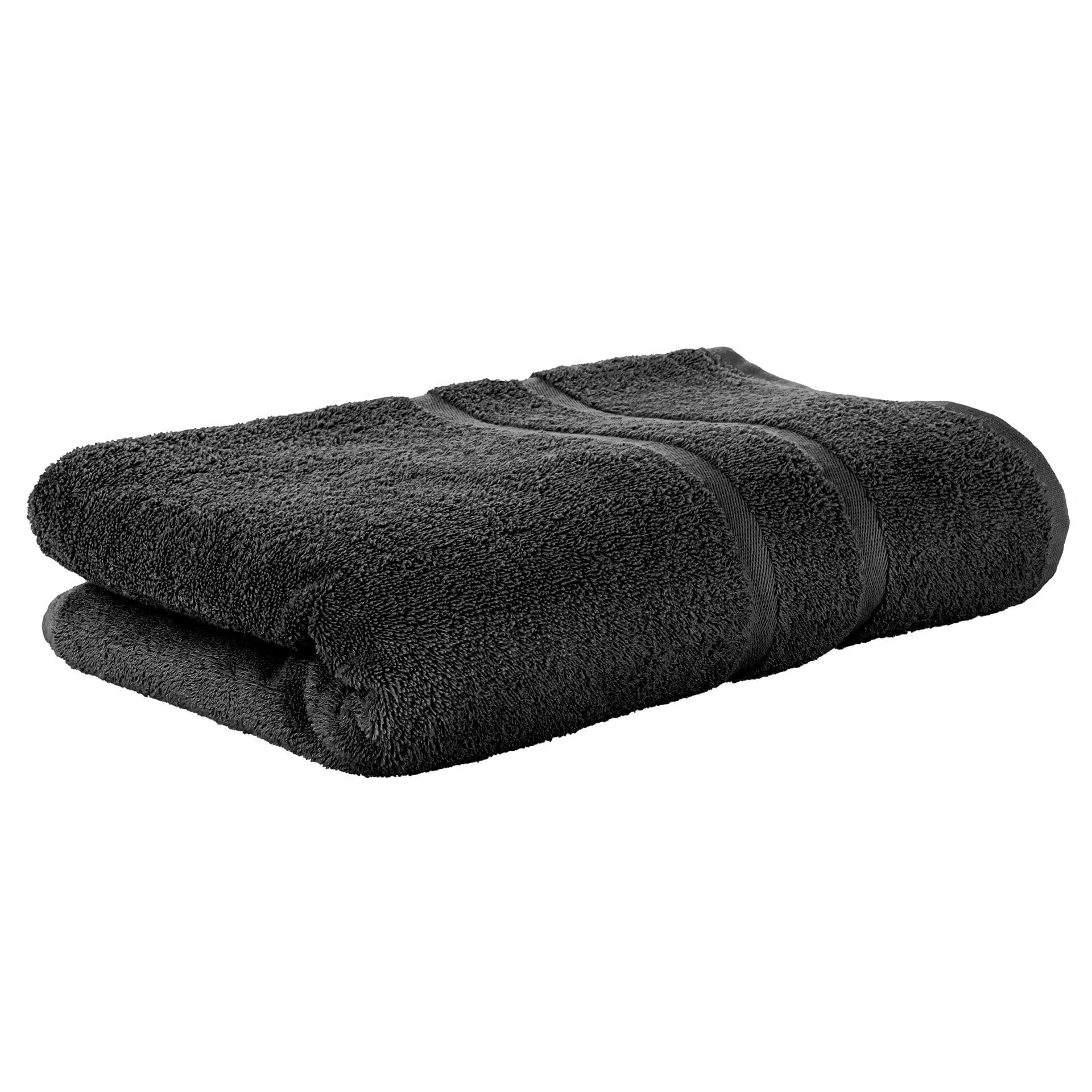 StickandShine Handtuch Schwarz Frottee 100% Baumwolle - Bild 2