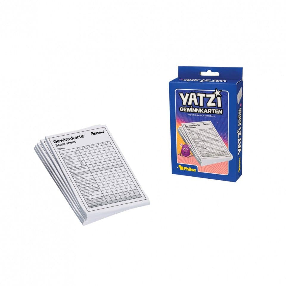 Philos Spiel Yatzy-Block 5er Packung Ersatzblätter