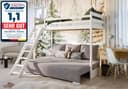 Kids Collective Hochbett mit Schlafsofa und Stauraum Bild 2