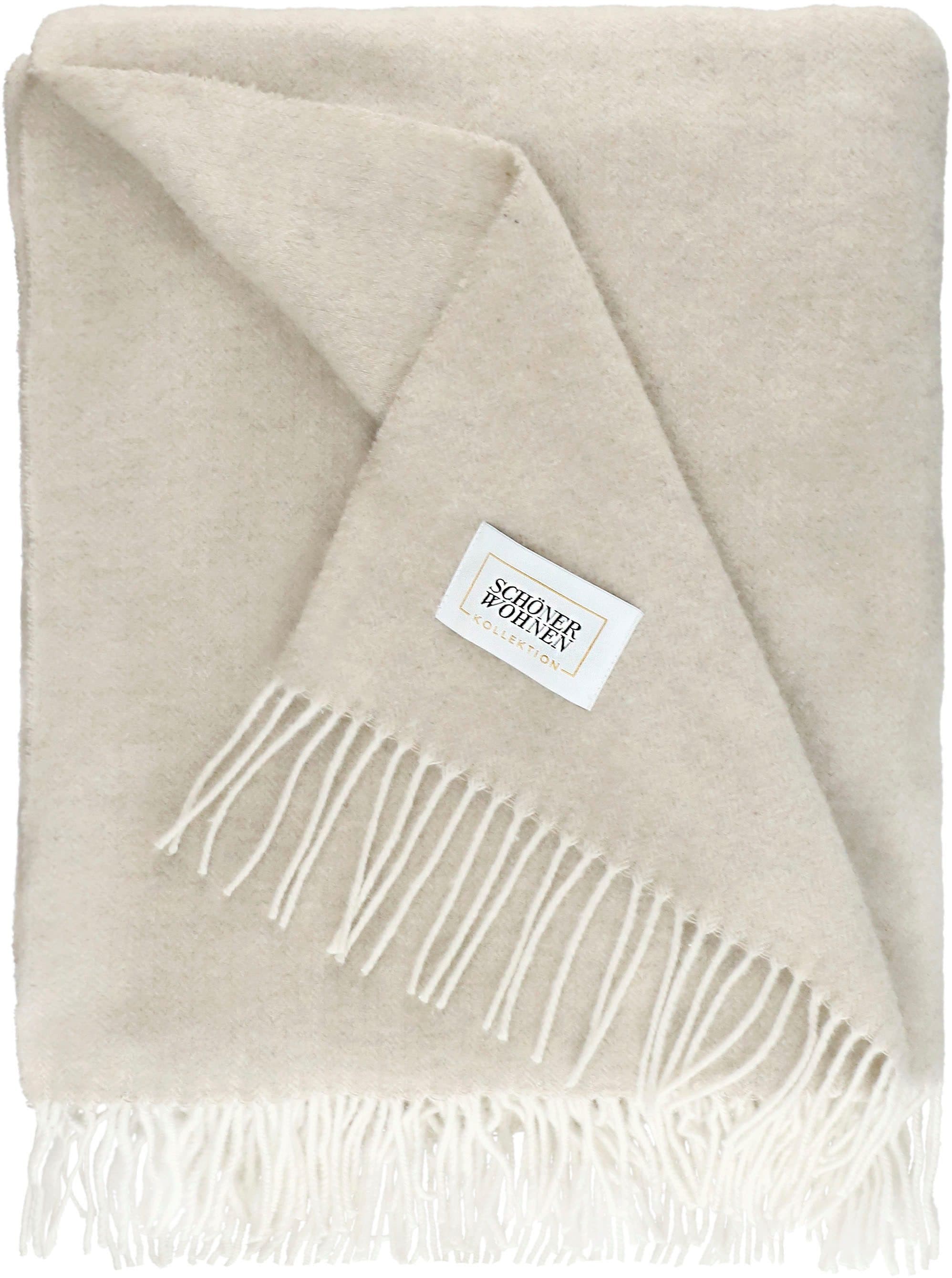 Schöner Wohnen Kollektion Wohndecke Fact Beige