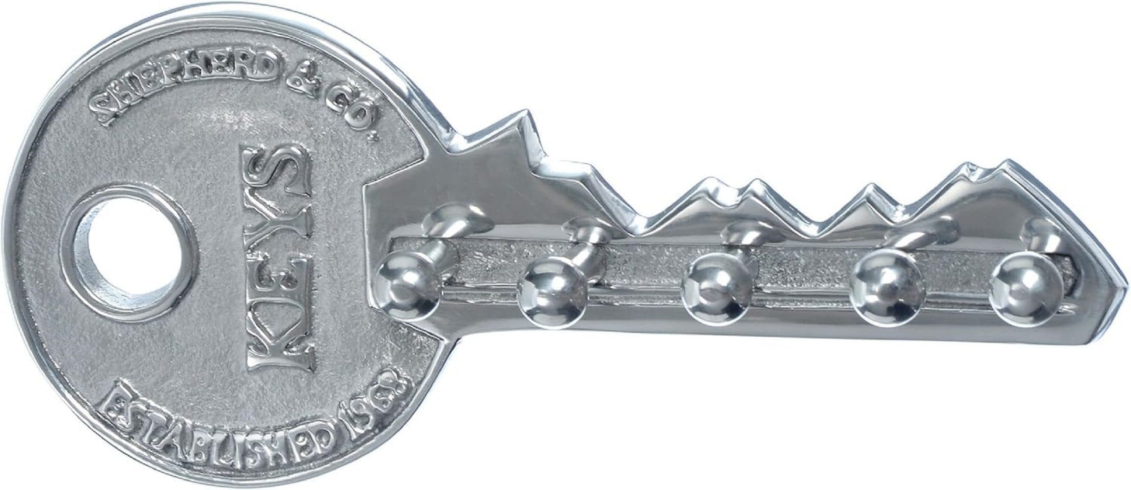 BOLTZE GRUPPE Dekohaken Garderobe Schlüsselleiste Aluminium silber L.26 cm