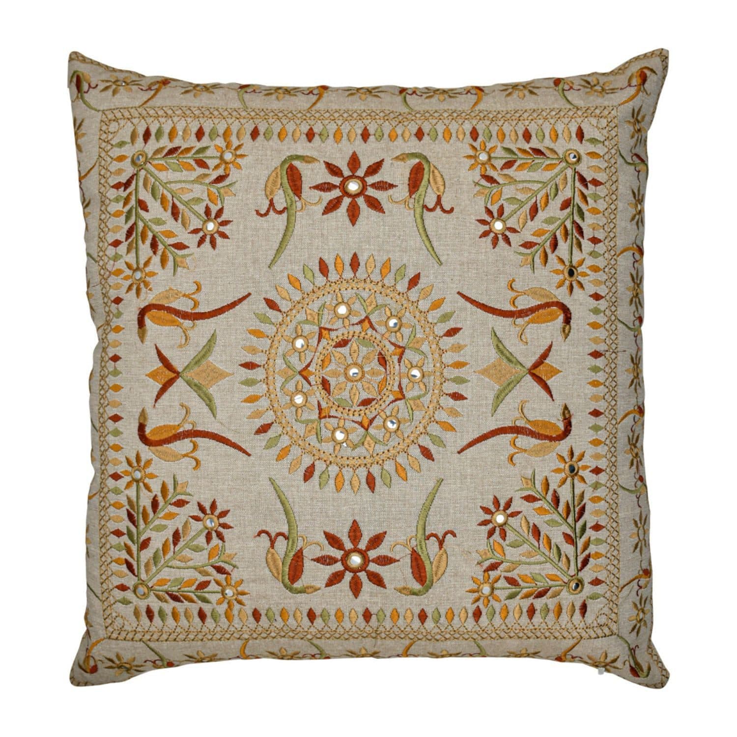 Marrakesch Orient & Mediterran Interior Zierkissen Lodge Braun 50x50cm, Boho Vintage Deko - Bild 2