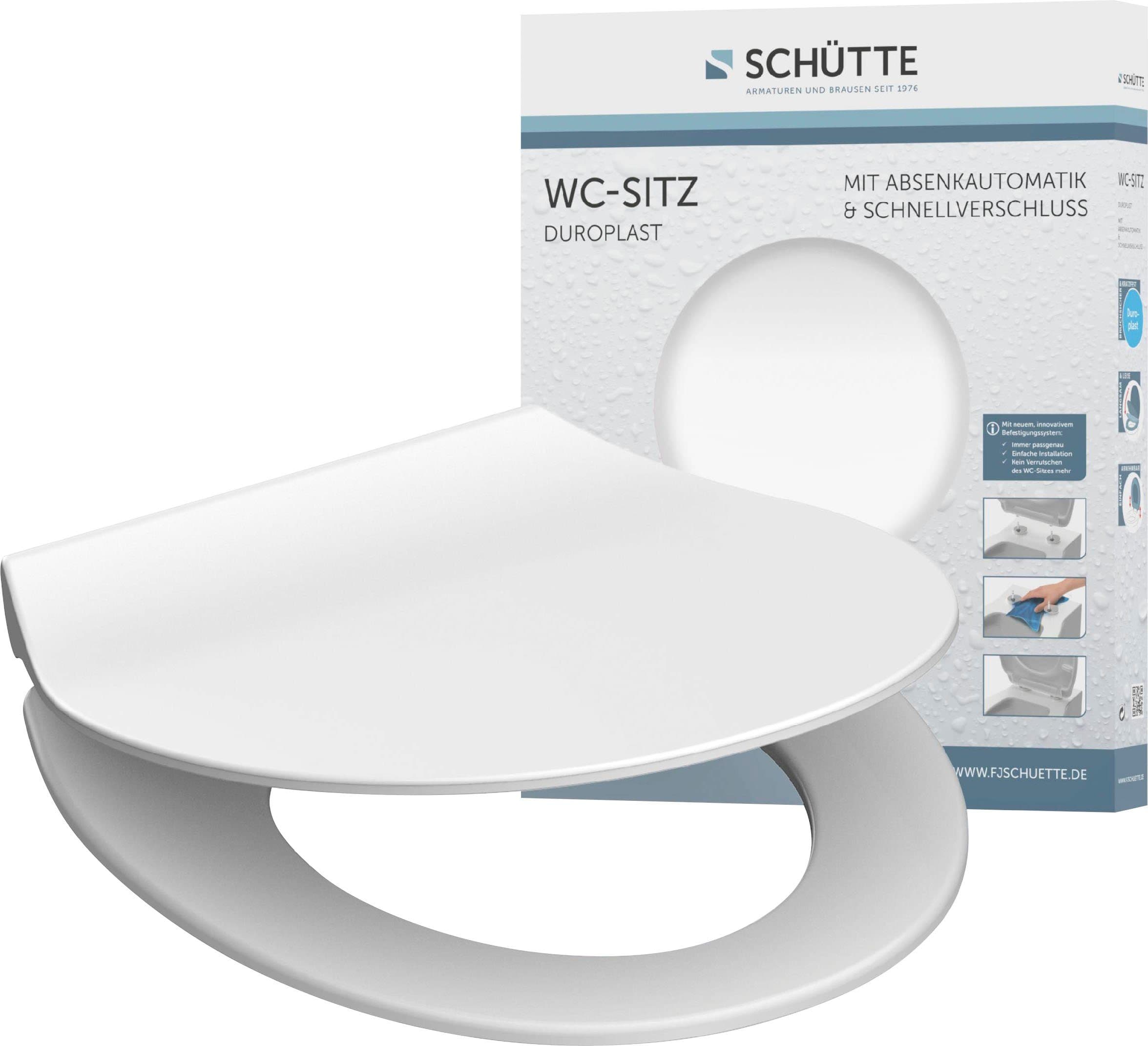 Schütte WC-Sitz SLIM Duroplast Absenkautomatik Schnellverschluss Flach - Bild 2