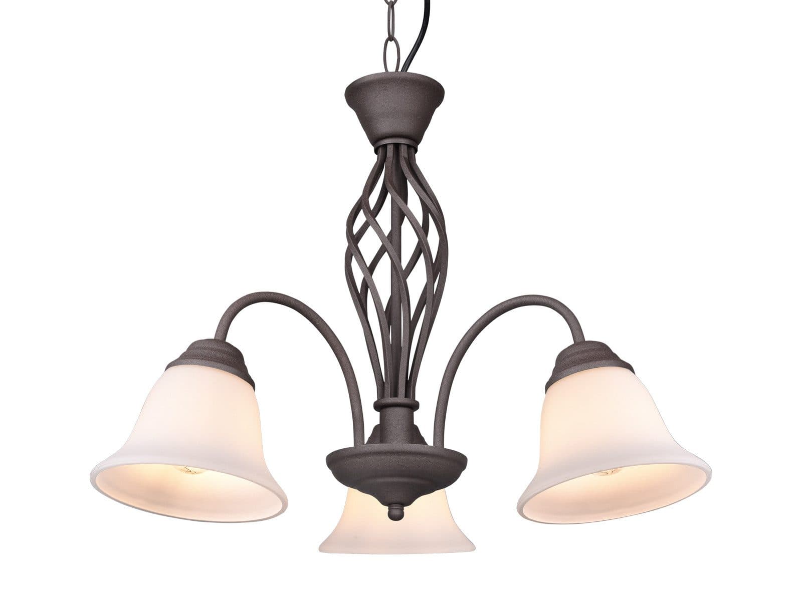 TRIO Leuchten LED Kronleuchter Landhausstil Rostoptik 3-flammig - Bild 2