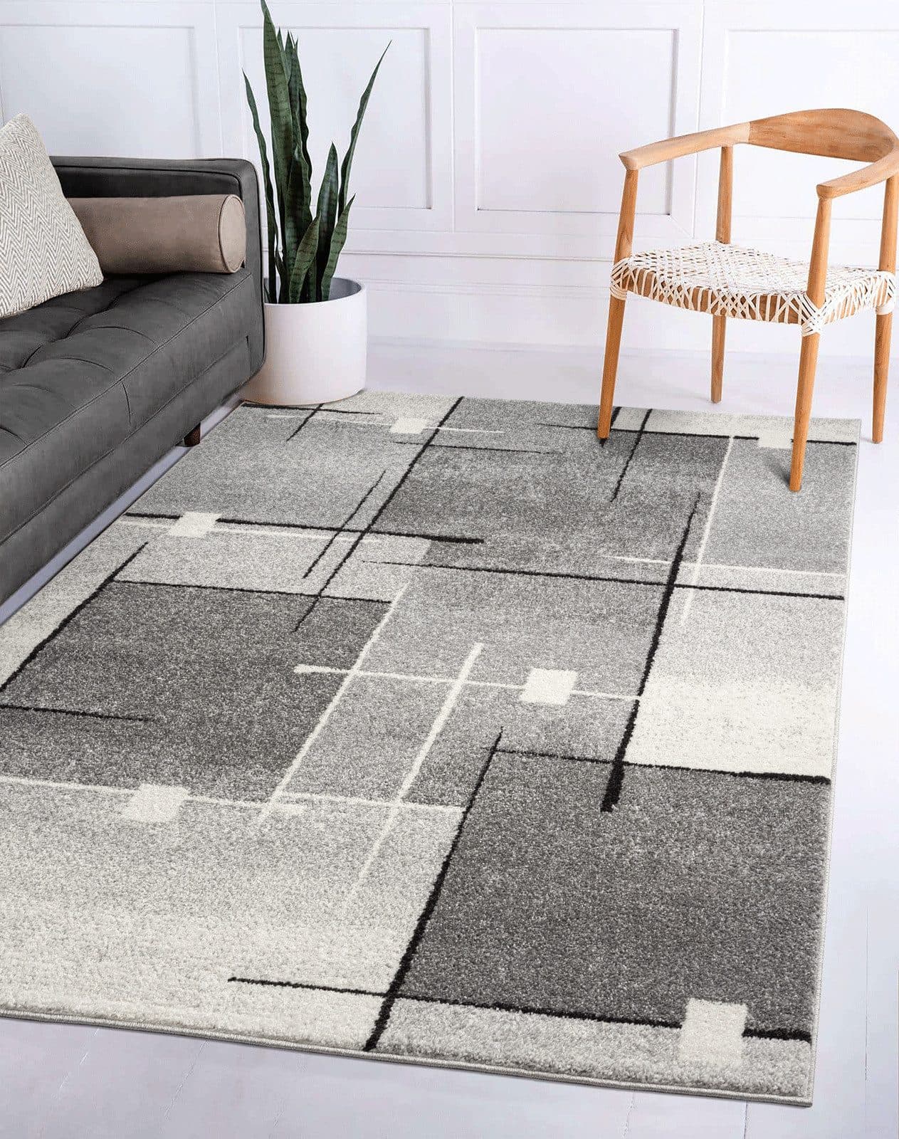 THE CARPET Teppich Pearl Grau Moderner Kurzflor - Bild 2