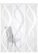 HOME WOHNIDEEN TIBASO Schiebegardine Set Weiß Jacquard Bild 2