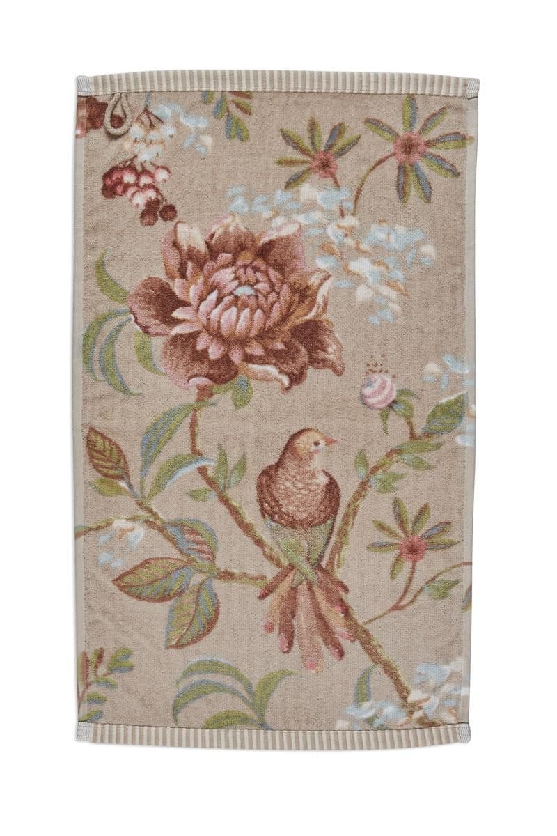 PiP Studio Gästehandtuch Secret Garden Khaki 100% Baumwolle - Bild 2