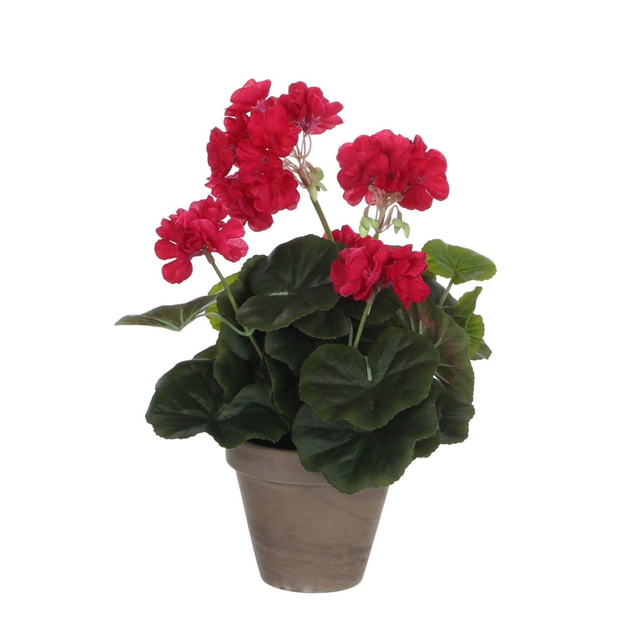 Mica Decorations Kunstpflanze Geranium im Topf dunkelrosa