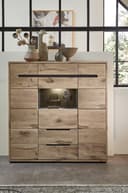 INNOSTYLE Highboard BELLANO Braun/Graphit mit LED-Beleuchtung Bild 2