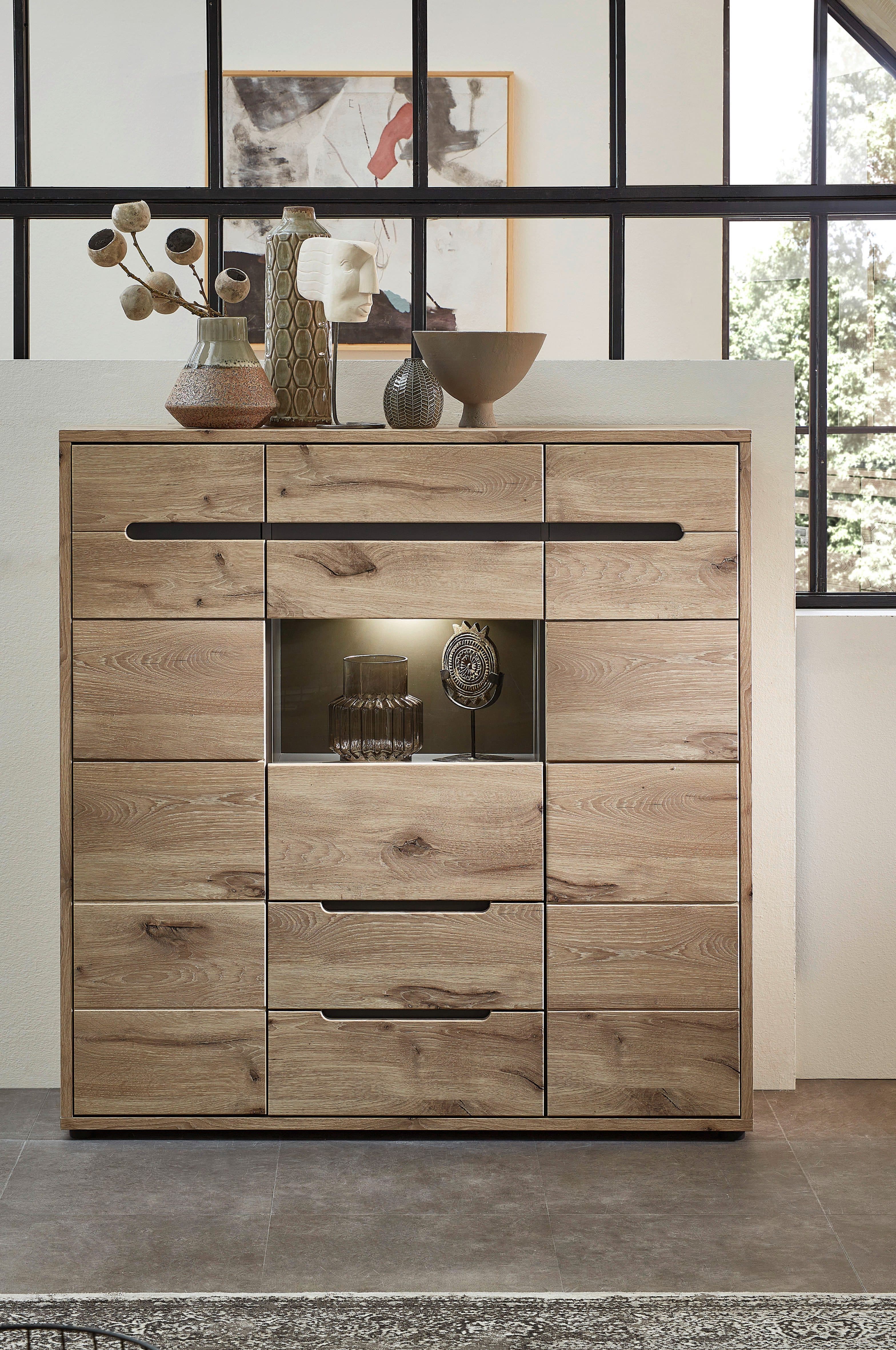 INNOSTYLE Highboard BELLANO Braun/Graphit mit LED-Beleuchtung - Bild 2