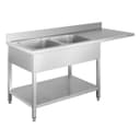 GastroHero Arbeitstisch Spülzentrum Edelstahl mit Becken Bild 2