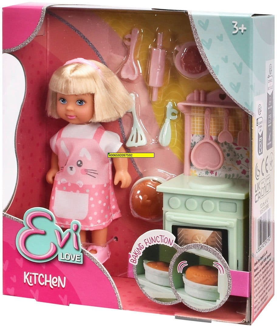 SIMBA Anziehpuppe Evi Love mit Kitchen Küche 105733998