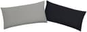 OTTO HOME Kissenbezug Grau Schwarz Microfaser Wendeoptik Bild 2