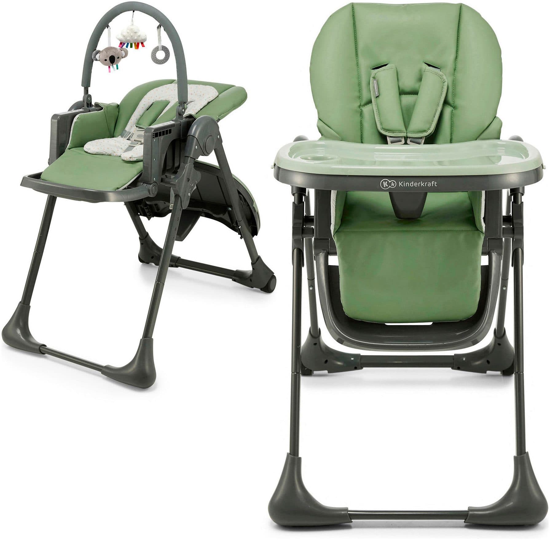 Kinderkraft Hochstuhl TUMMIE Grün 2-in-1 Kinderhochstuhl - Bild 2