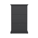 ebuy24 Schuhschrank Venedig 3 Klappen Matt Grau Bild 2