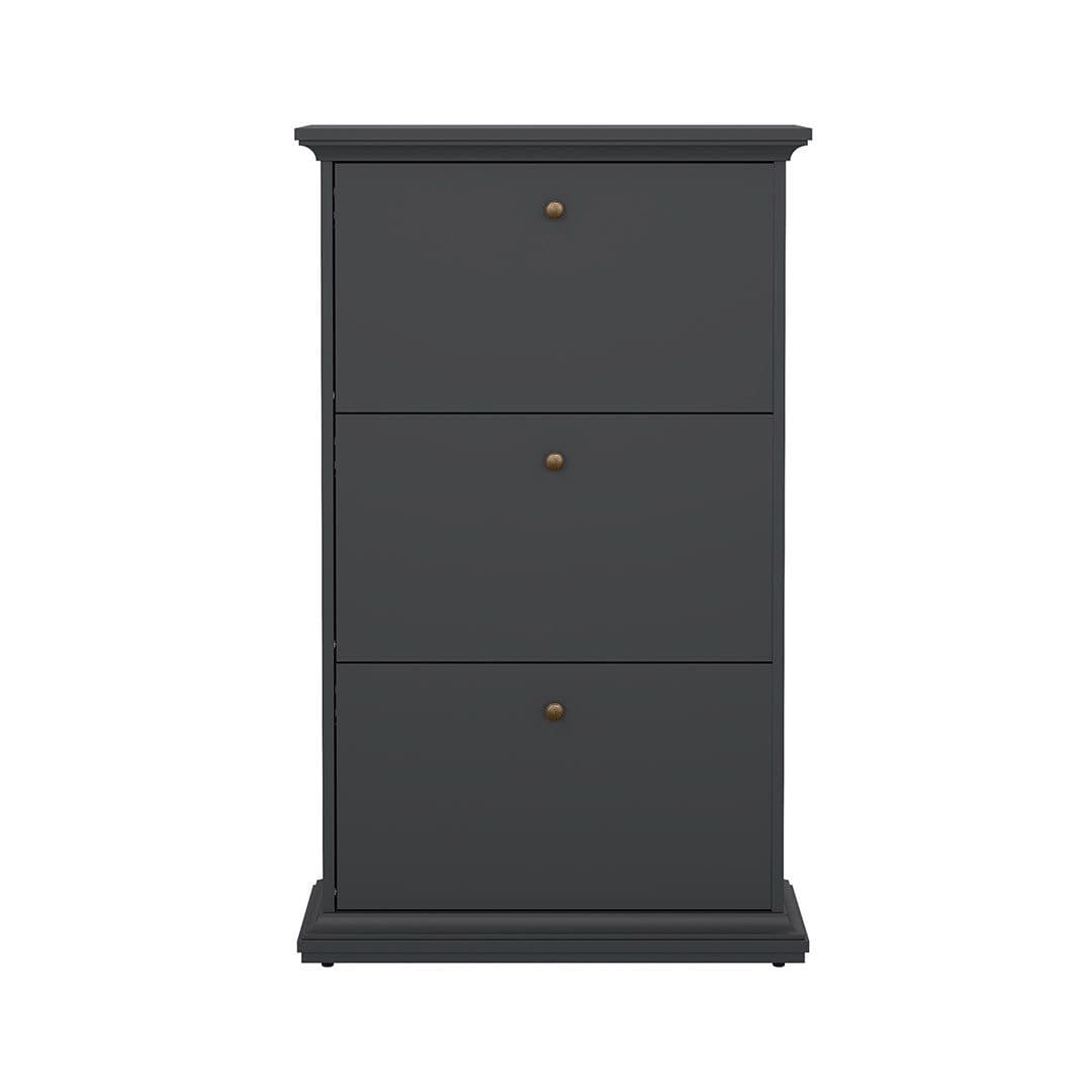 ebuy24 Schuhschrank Venedig 3 Klappen Matt Grau - Bild 2