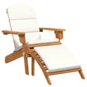 vidaXL Adirondack Gartenstuhl mit Fußstütze Massivholz Akazie Bild 2
