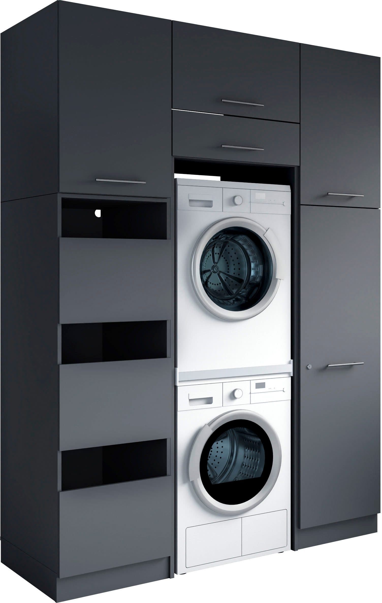Baur Versand Mehrzweckschrank-Set LAUNDREEZY 6-tlg. Anthrazit Matt - Bild 2