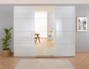 Rauch Schwebetürenschrank Koluna Weiß mit Glas und Spiegel Bild 2