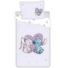 Lilo & Stitch Bettwäsche Set 140x200 cm Weiß/Rosa 100% Baumwolle Bild 2