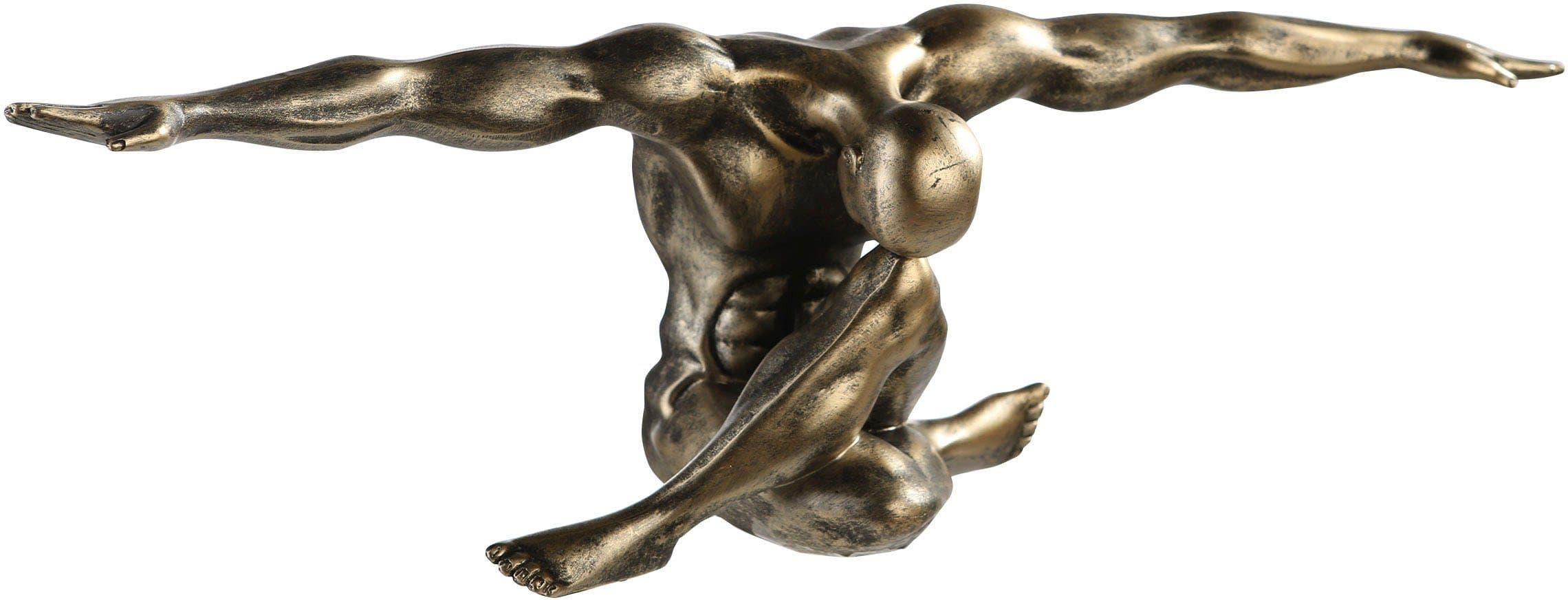 Casablanca by Gilde Dekofigur Figur Chliffhanger Bronze Gold