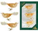 Krebs Glas Lauscha Weihnachtsbaumschmuck 3-tlg. Vogelsortiment 11 cm Bild 2
