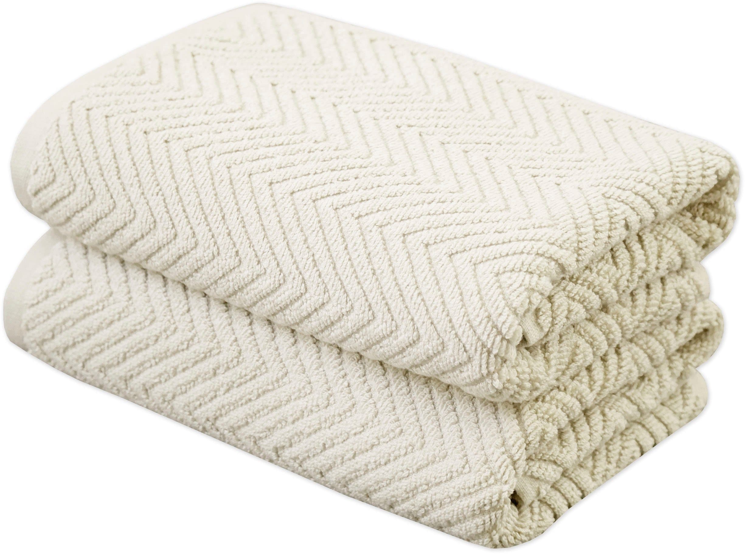 FRAMSOHN FROTTIER Ocean Bio Handtuch Set Beige/Naturweiß 2-tlg. - Bild 2