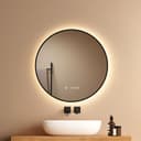 EMKE LED Badspiegel mit Beleuchtung & Touchschalter Schwarz/Gold Bild 2