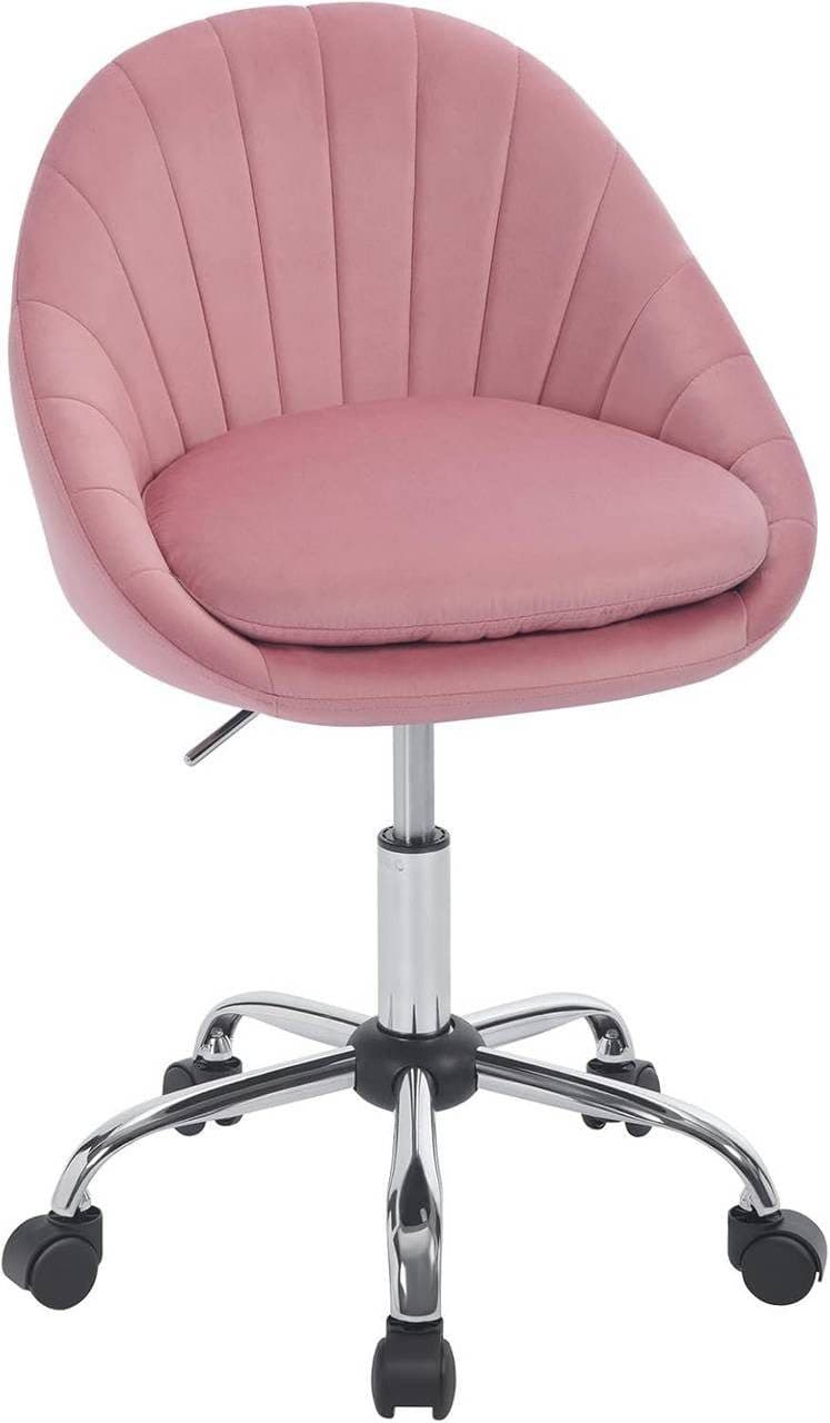 Woltu Bürostuhl Rosa Ergonomisch Höhenverstellbar 150 kg