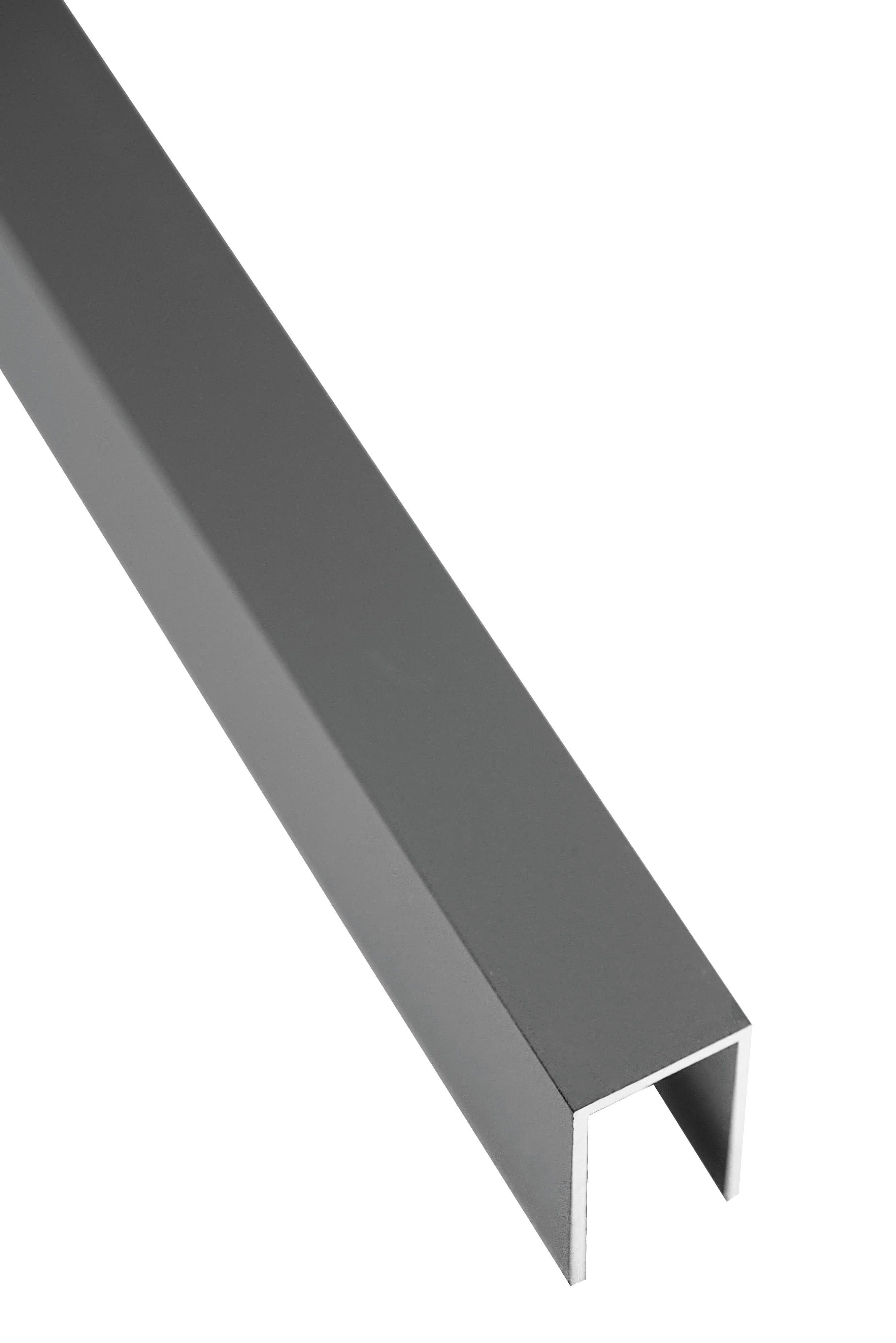 GartenLand Zaun Abschlussleiste Aluminium Anthrazit für Ameland