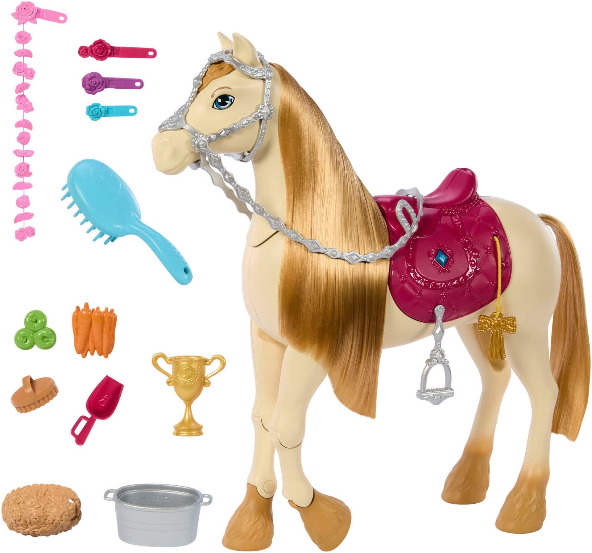 Barbie Anziehpuppe Mysteries: Das geheimnisvolle Pferdeabenteuer Spielzeugpferd interaktiv mit Sound - Bild 2