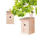 BigDean Nistkasten 2x Massivholz Vogelhaus für Meisen Bild 2