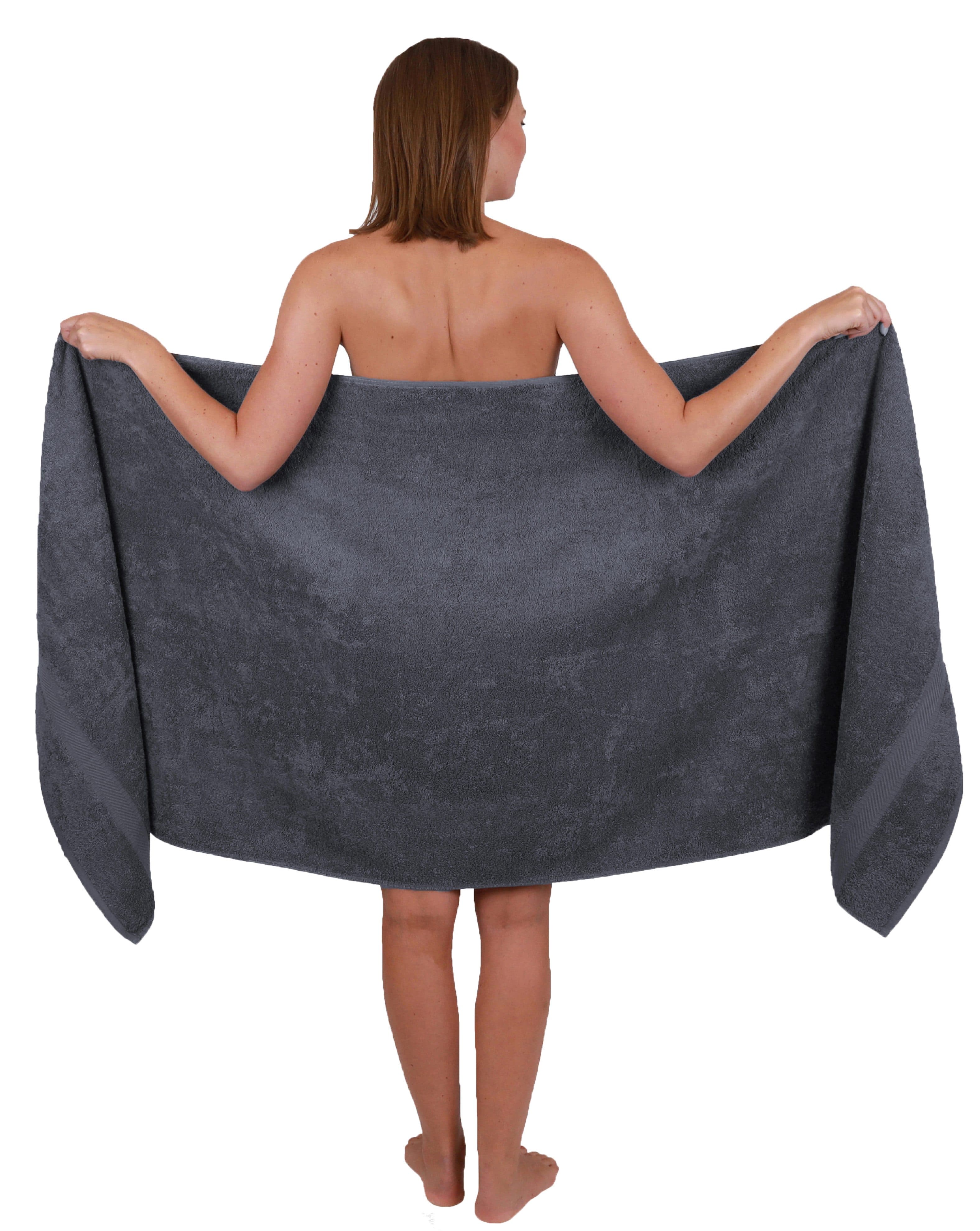 Betz Saunatuch XXL 80x200 cm Anthrazit 100% Baumwolle Frottier - Bild 2