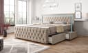 PROMETO Möbel Boxspringbett Arosa Beige 7-Zonen-Matratze mit Schubladen Bild 2