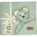 DIKOS Babydecke mit Schmuse-Bär 100% Bio Baumwolle Geschenkset Bild 2